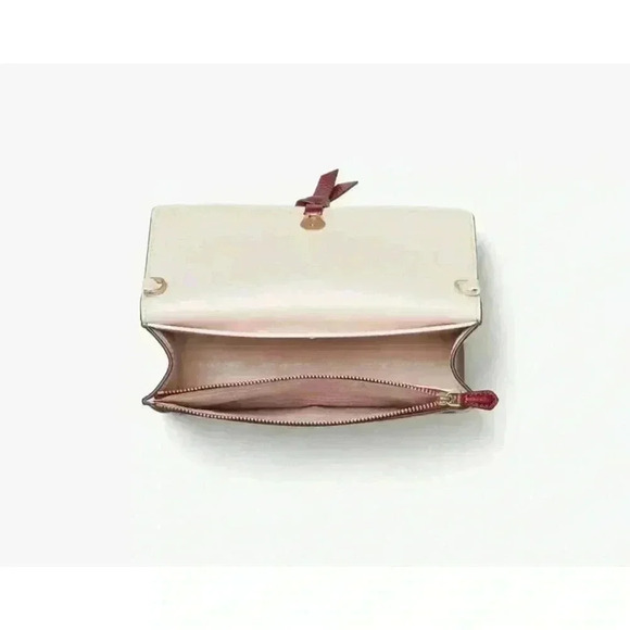 Kate Spade  Knott Flap Crossbody K6830 AUTUMN RED - Picture 2 of 8